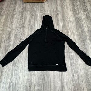 Vuori Men’s Ponto Performance Half Zip Hoodie - Size Large - Black